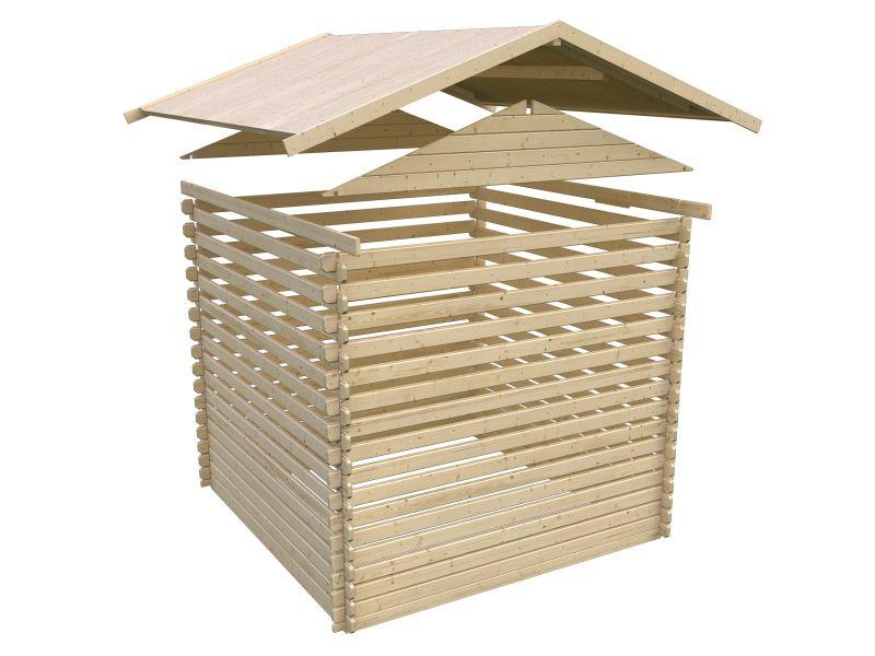 Karibu Gartenhaus Lagor 2 38 mm 2-Raum-Haus