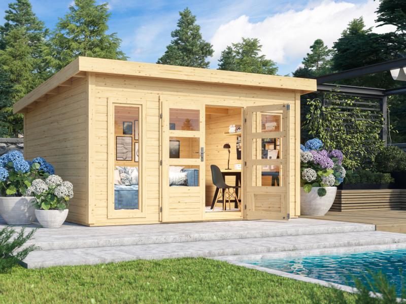 Karibu Gartenhaus Northeim 5 natur 38 mm