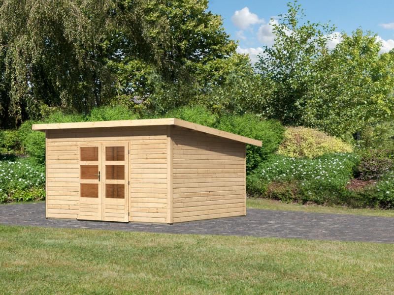 Karibu Gartenhaus Northeim 5 natur 38 mm