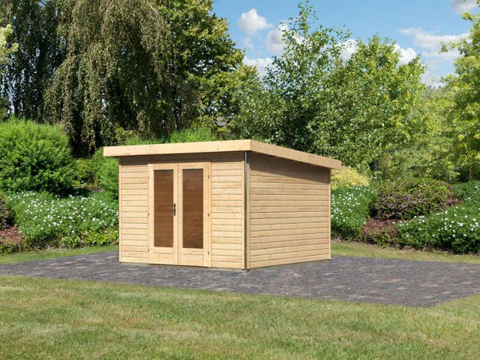 Karibu Gartenhaus Radeburg 1 natur 40 mm