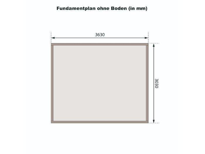 Karibu Gartenhaus Radeburg 2 terragrau mit Anbaudach 3,3 m und Rückwand
