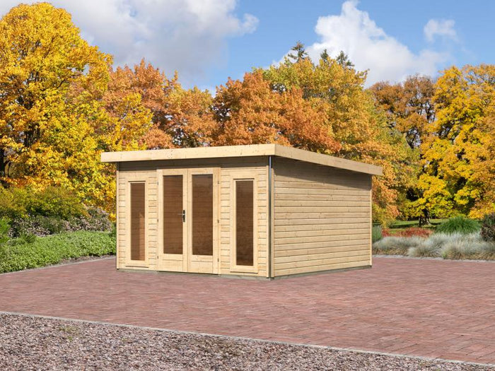 Karibu Gartenhaus Radeburg 3 natur 38 mm