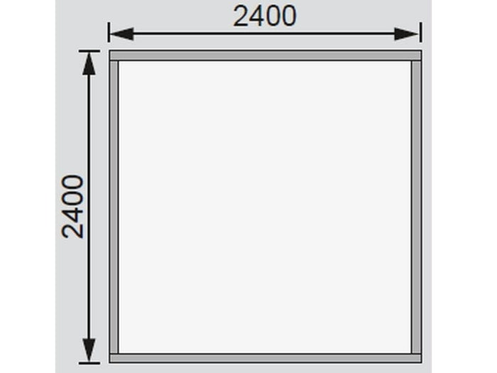 Karibu Gartenhaus Ravenna 1 terragrau