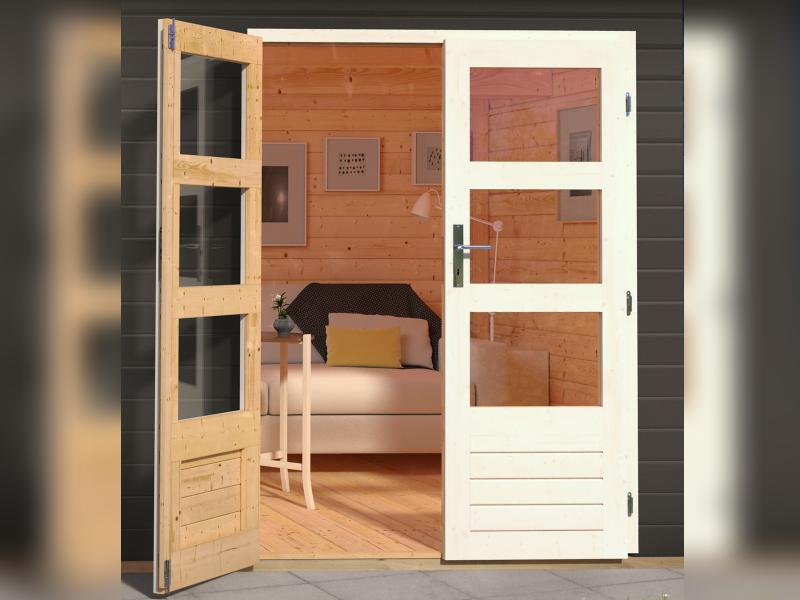 Karibu Gartenhaus Ravenna 2, terragrau