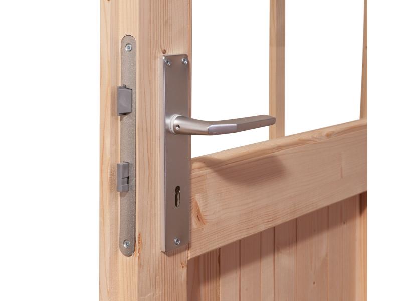 Karibu Gartenhaus Ravenna 3 terragrau, inkl. Fußboden und Dacheindeckung (Schindeln schwarz)