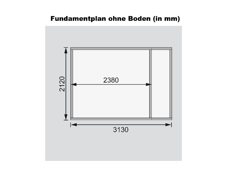 Karibu Gartenhaus Retola 3 inkl. Anbauschrank