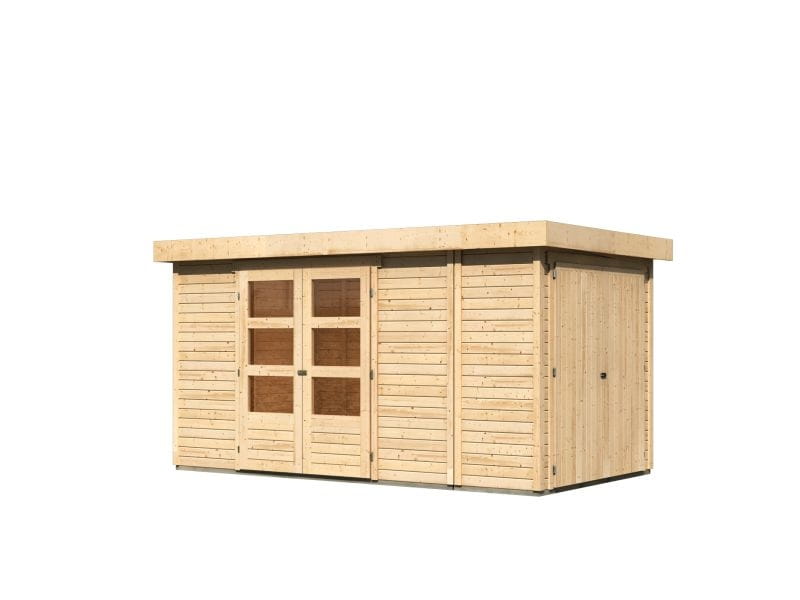 Karibu Gartenhaus Retola 5 inkl. Anbauschrank