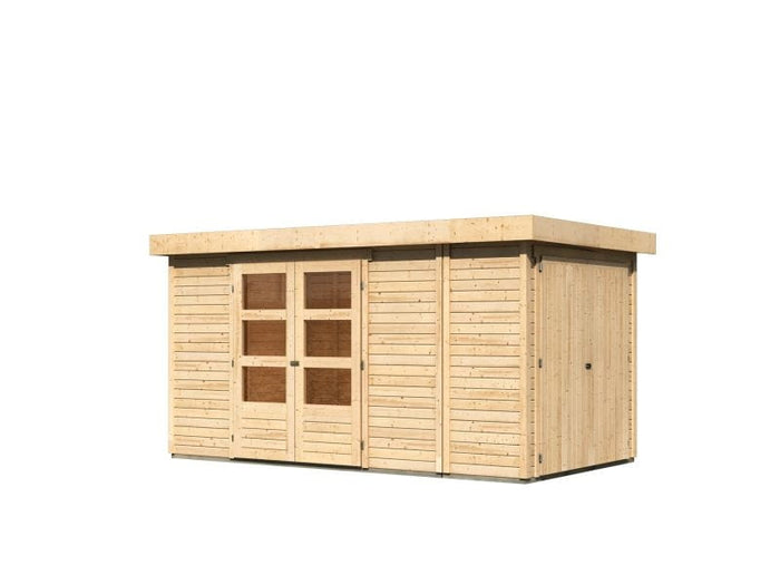 Karibu Gartenhaus Retola 5 inkl. Anbauschrank