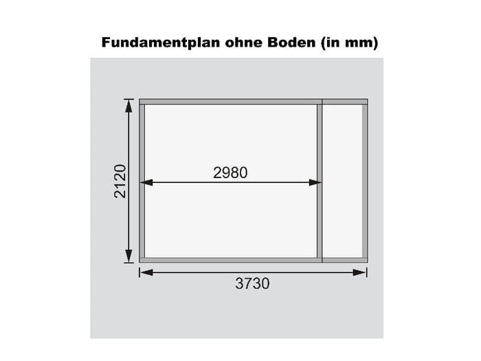 Karibu Gartenhaus Retola 5 inkl. Anbauschrank