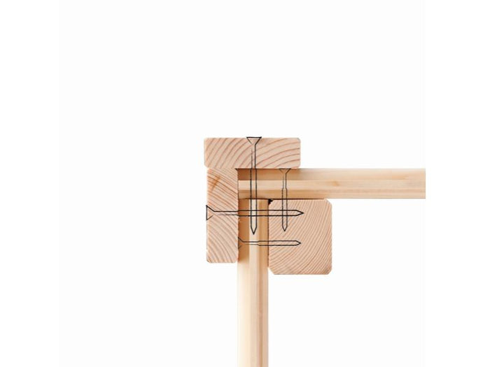 Karibu Gartenhaus Retola 5 mit Anbauschrank und Anbaudach 2,80 Meter, terragrau