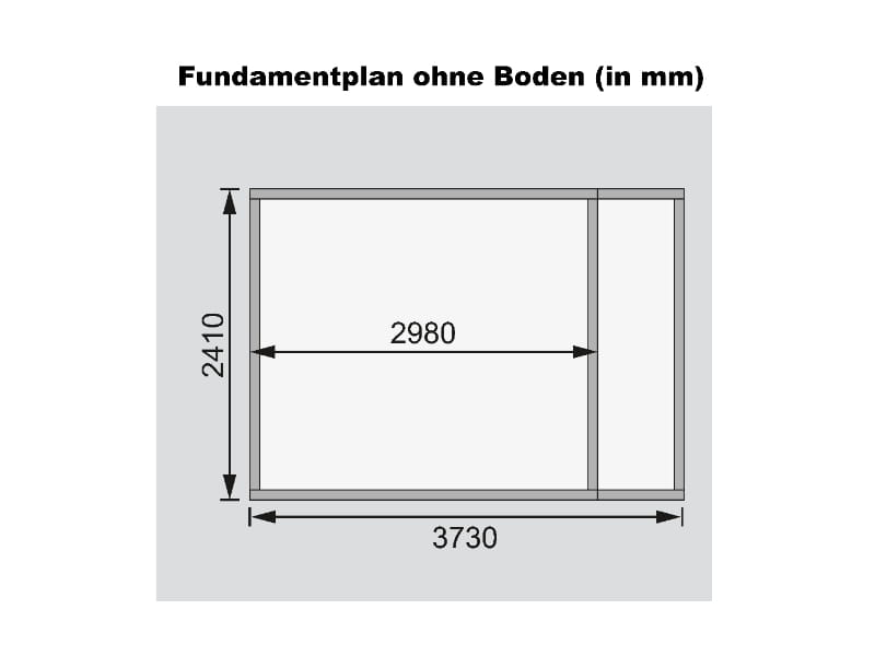 Karibu Gartenhaus Retola 6 inkl. Anbauschrank