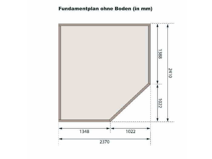 Karibu Gartenhaus Schwandorf 5 terragrau 19 mm