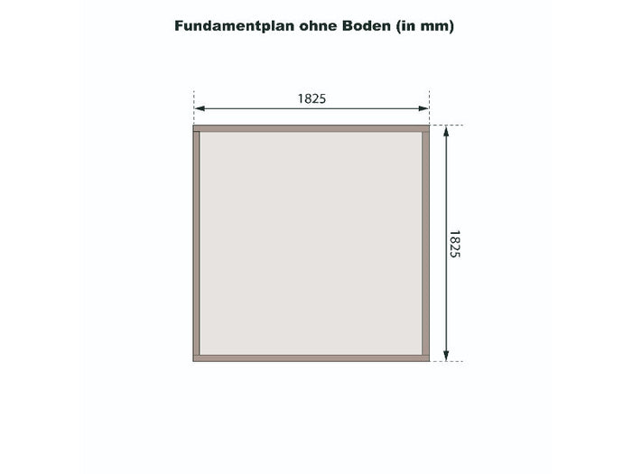 Karibu Gartenhaus Stockach 2 terragrau