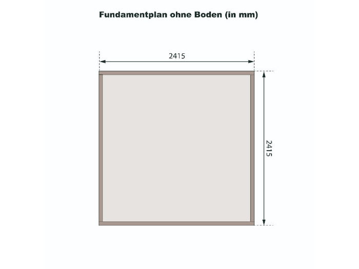 Karibu Gartenhaus Stockach 4 in terragrau