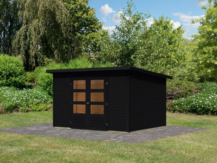 Karibu Gartenhaus Stockach 5 in schwarz