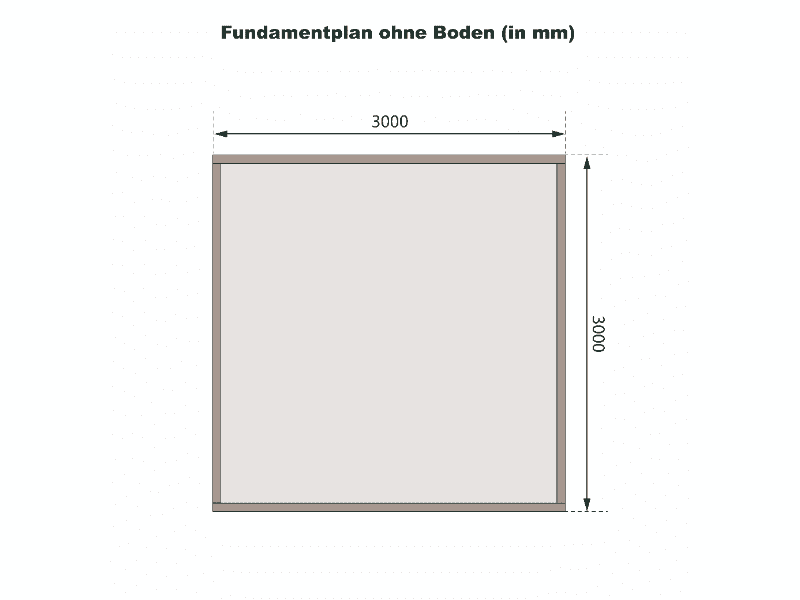 Karibu Gartenhaus Talkau 8 in terragrau 28 mm