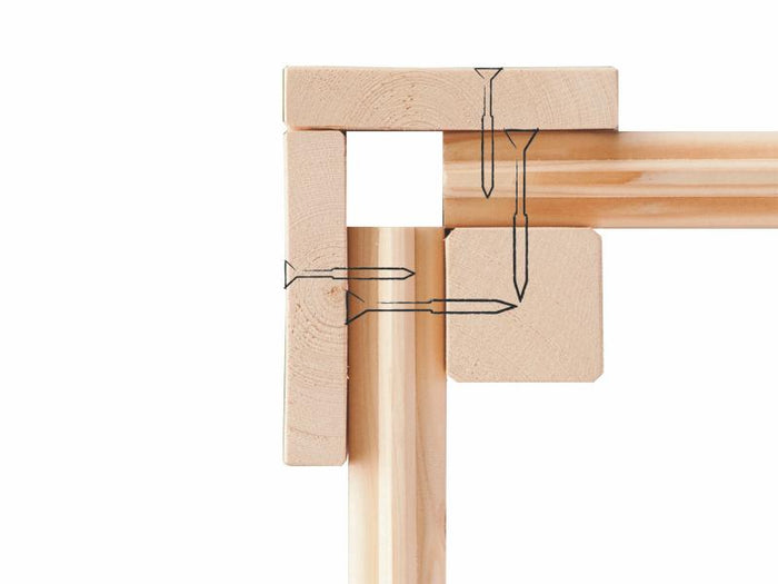 Karibu Gartenhaus Theres 3 natur 28 mm