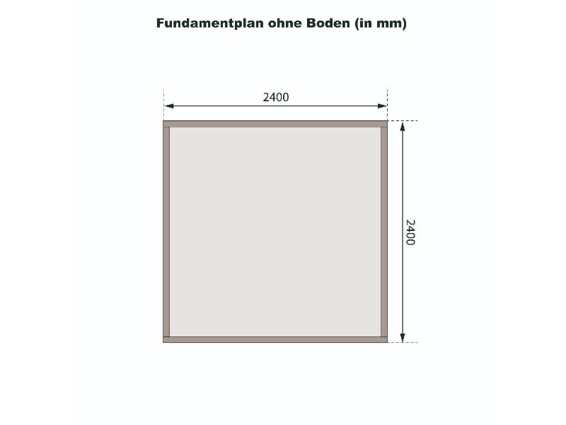 Karibu Gartenhaus Theres 3 terragrau 28 mm