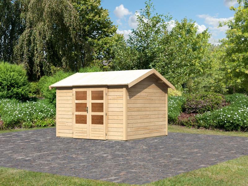 Karibu Gartenhaus Theres 7 natur 28 mm