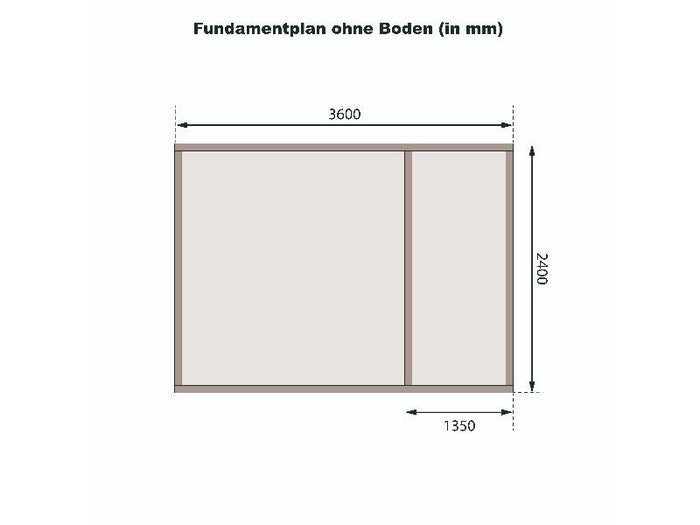 Karibu Gartenhaus Tintrup 2-Raum-Haus natur 28 mm