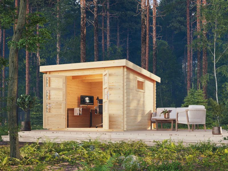 Karibu Gartenhaus Trittau 3 natur