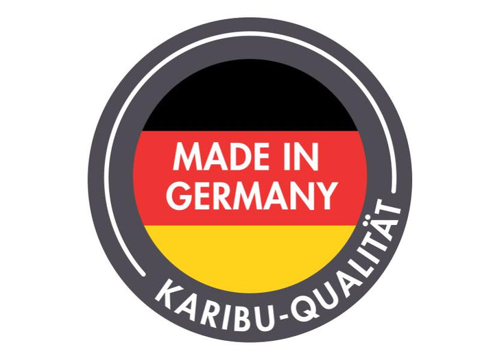 Karibu Gartenhaus Trittau 4 inkl. Anbaudach 3,3 m mit Rückwand