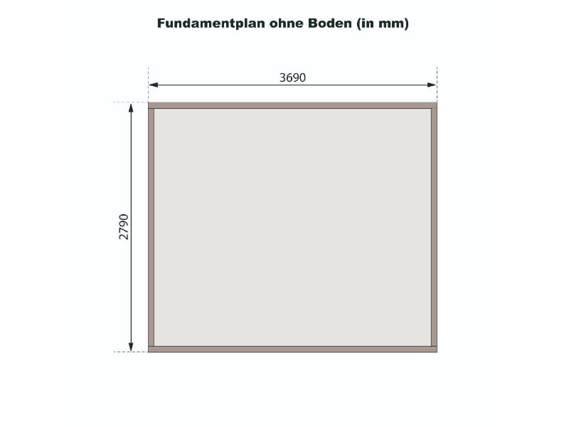 Karibu Gartenhaus Trittau 5 natur