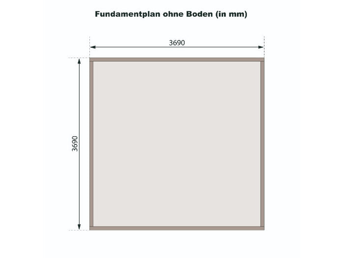 Karibu Gartenhaus Trittau 6 natur