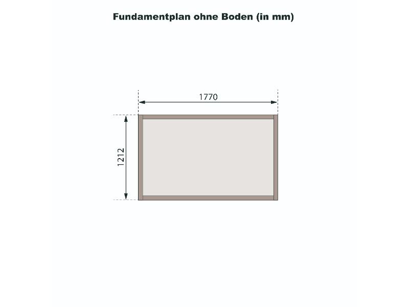 Karibu Gerätehaus Dahme 1 natur 14 mm