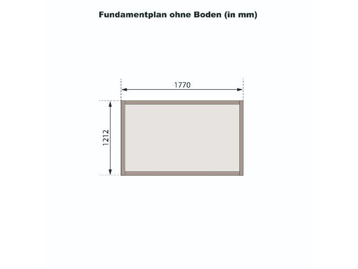 Karibu Gerätehaus Dahme 1 natur 14 mm