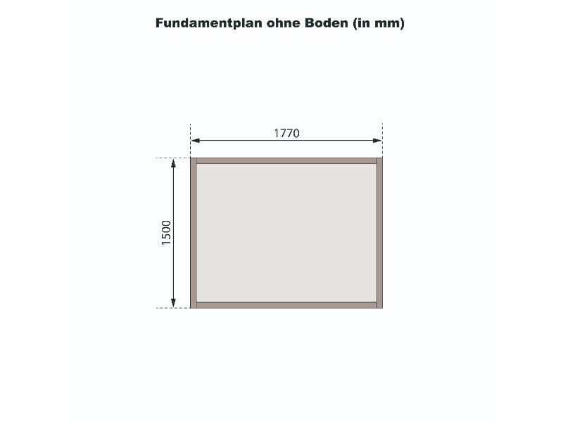 Karibu Gerätehaus Dahme 2 natur 14 mm