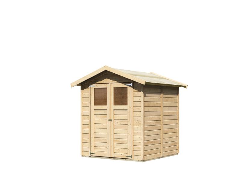 Karibu Gerätehaus Dahme 3 natur 14 mm