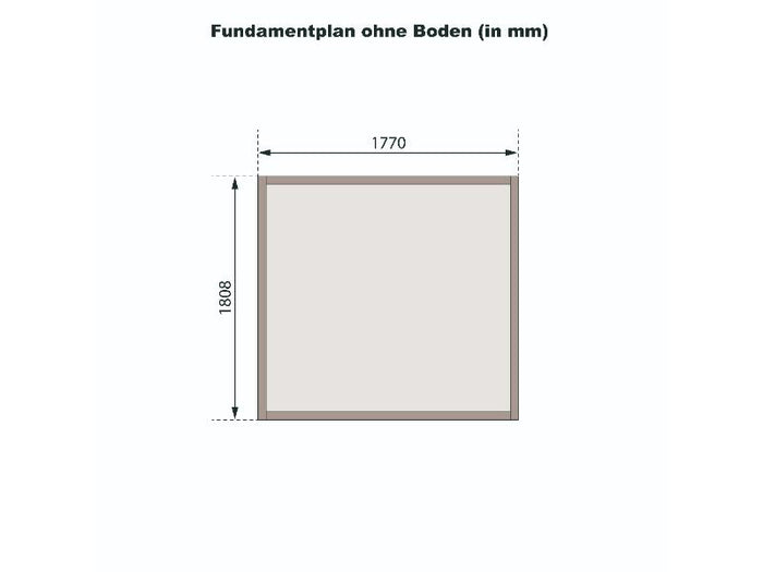 Karibu Gerätehaus Dahme 3 natur 14 mm