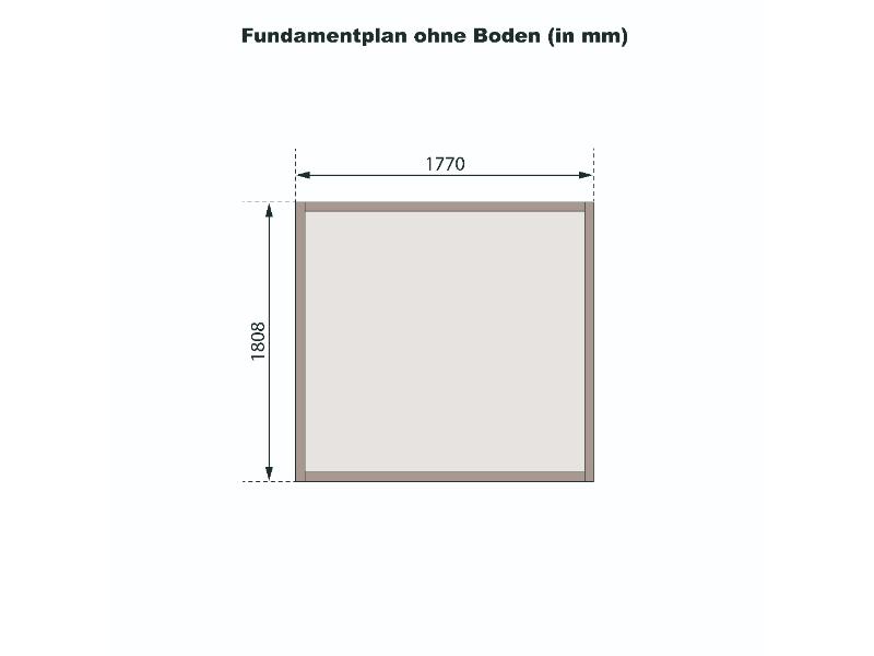 Karibu Gerätehaus Dahme 3 natur 14 mm