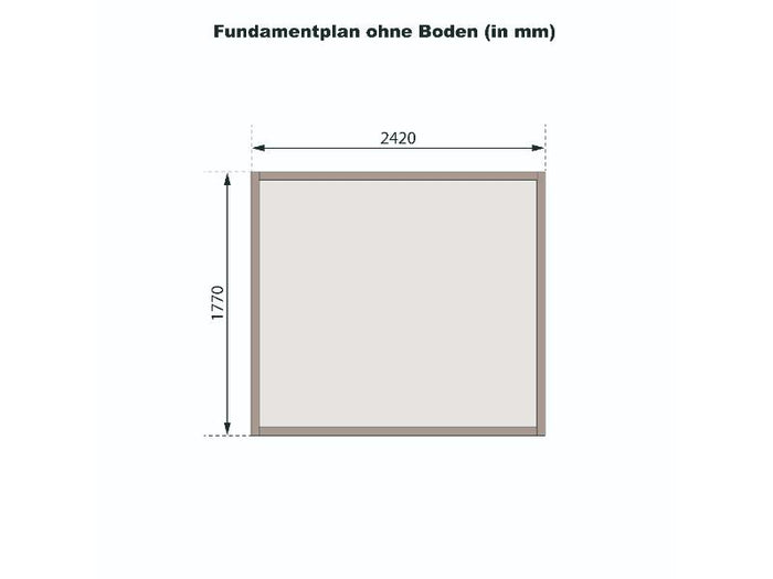Karibu Gerätehaus Dalin 1 natur 14 mm