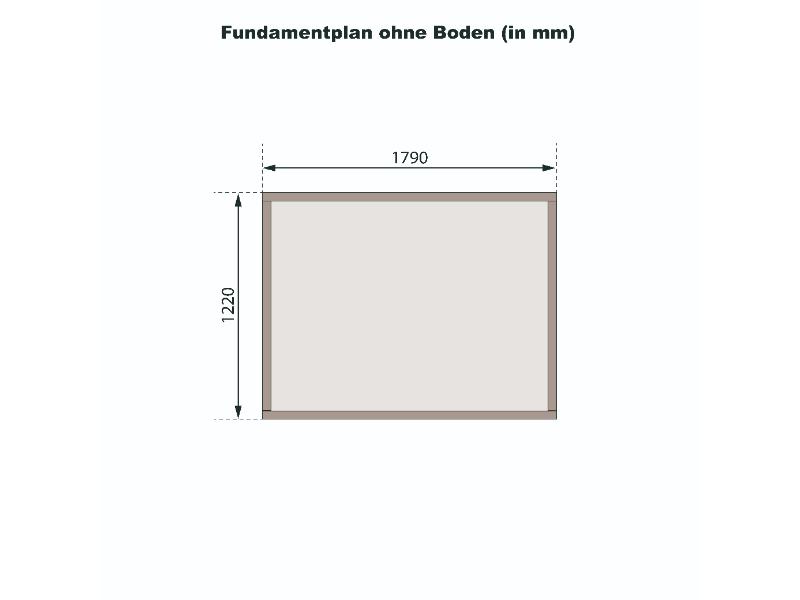 Karibu Gerätehaus Merseburg 2 natur 14 mm