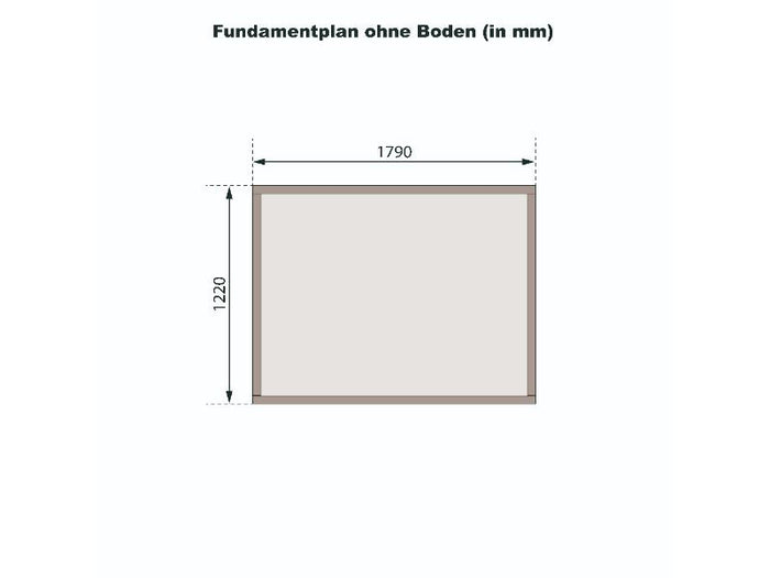 Karibu Gerätehaus Merseburg 2 natur 14 mm