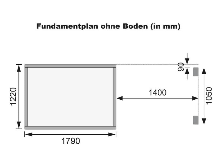 Karibu Gerätehaus Merseburg 2 SET mit Anbaudach