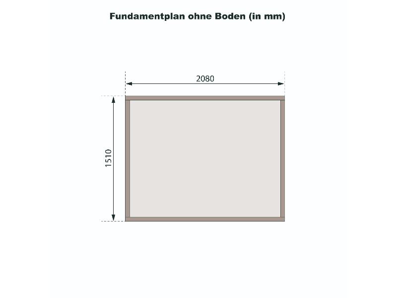 Karibu Gerätehaus Merseburg 3, vorvergraut, 14 mm