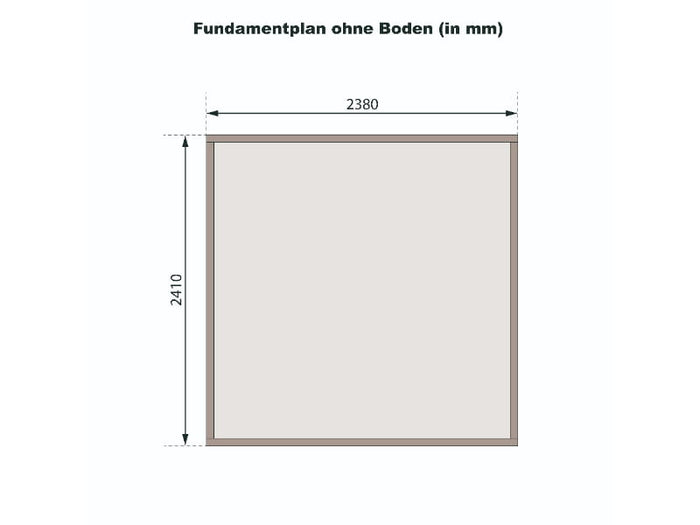 Karibu Gerätehaus Merseburg 6 natur 14 mm