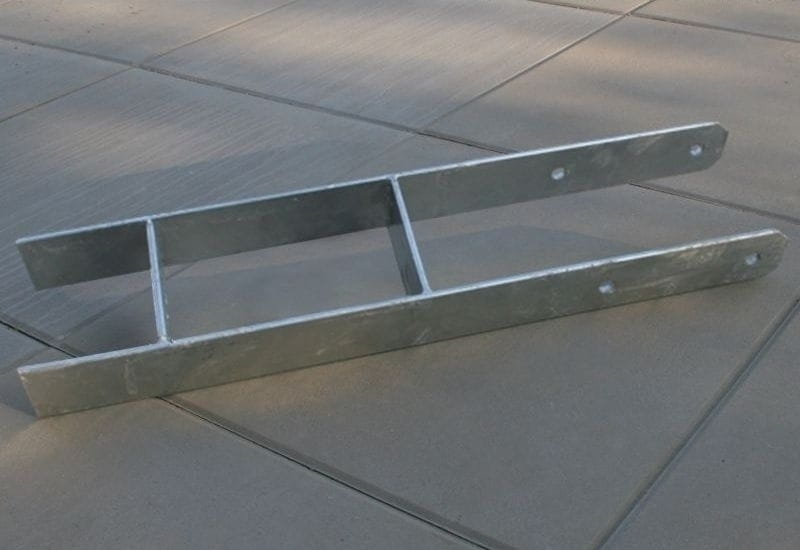 Karibu H-Pfostenanker 9 x 9 x 60 cm 7 Stück