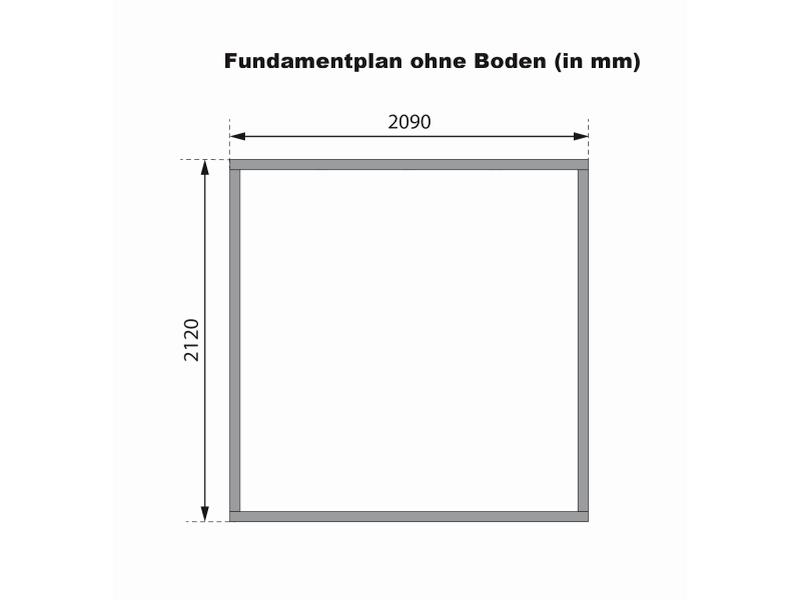 Karibu Hybrid Gartenhaus Jupiter 2 B terragrau/anthrazit