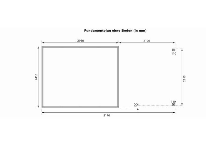 Karibu Hybrid Gartenhaus Jupiter 5 C anthrazit/anthrazit, inkl. 2,35 m Anbaudach