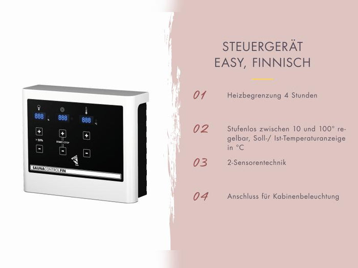 Karibu Hybrid Saunahaus Ares 1, anthrazit/anthrazit -inkl. 9 kW Ofen ext. Steuerung-