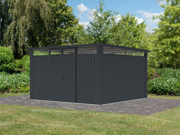 Karibu Metallgerätehaus Osten 4, anthrazit