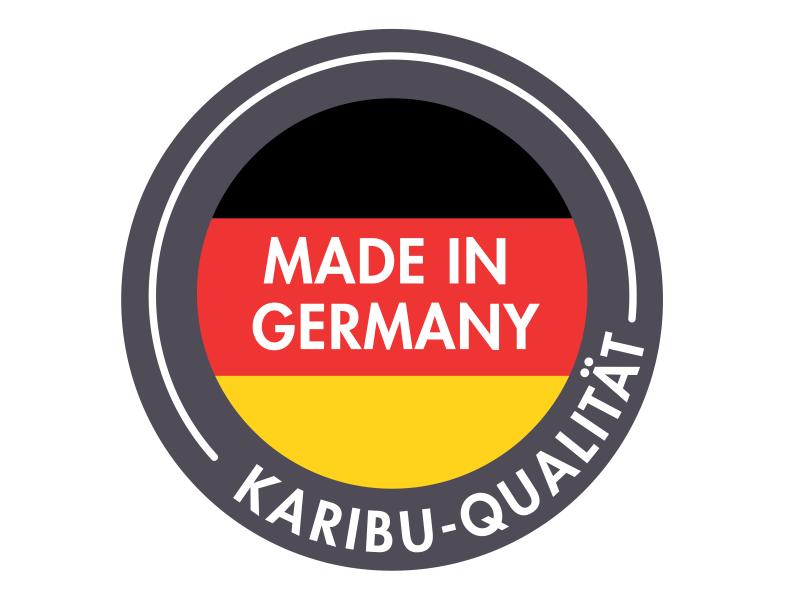 Karibu Pool Modell 1 Variante B, mit Terrasse im Set inkl. Filteranlage und Skimmer