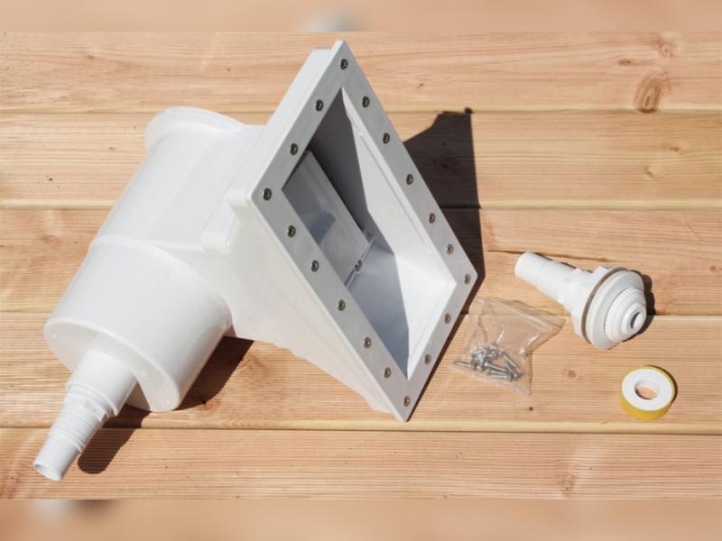 Karibu Pool Modell 1 X im Set mit Filteranlage und Skimmer, kdi - Folie Blau