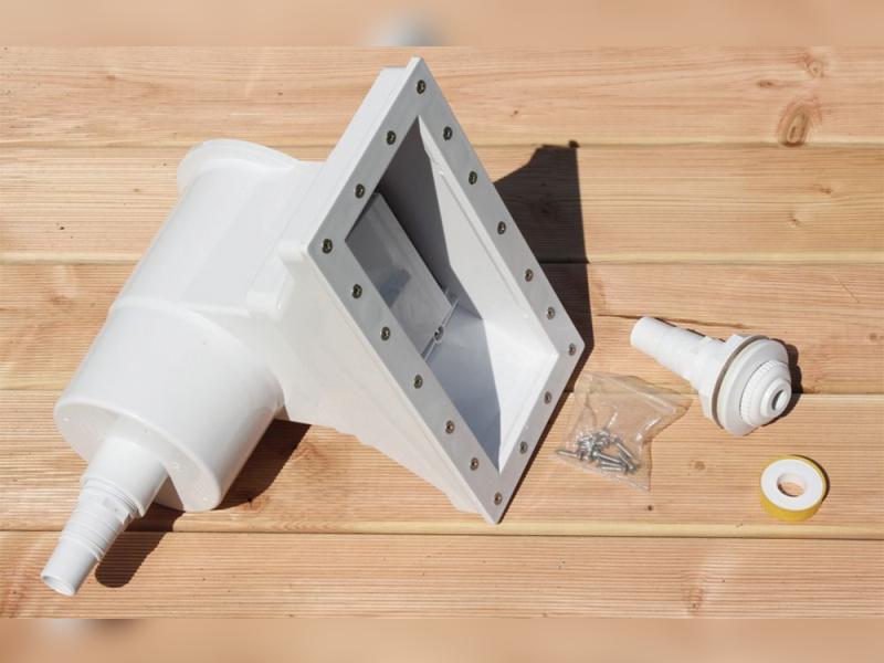 Karibu Pool Modell 1 X im Set mit Terrasse , Filteranlage und Skimmer, kdi - Folie Blau