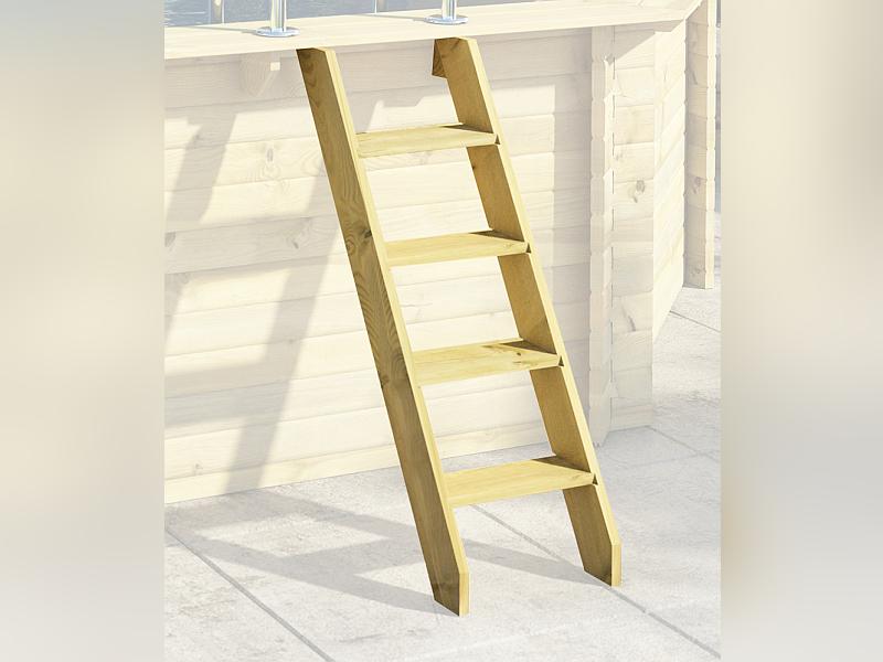 Karibu Pool Modell 2 X im Set mit Terrasse, Filteranlage und Skimmer, kdi - Folie Blau