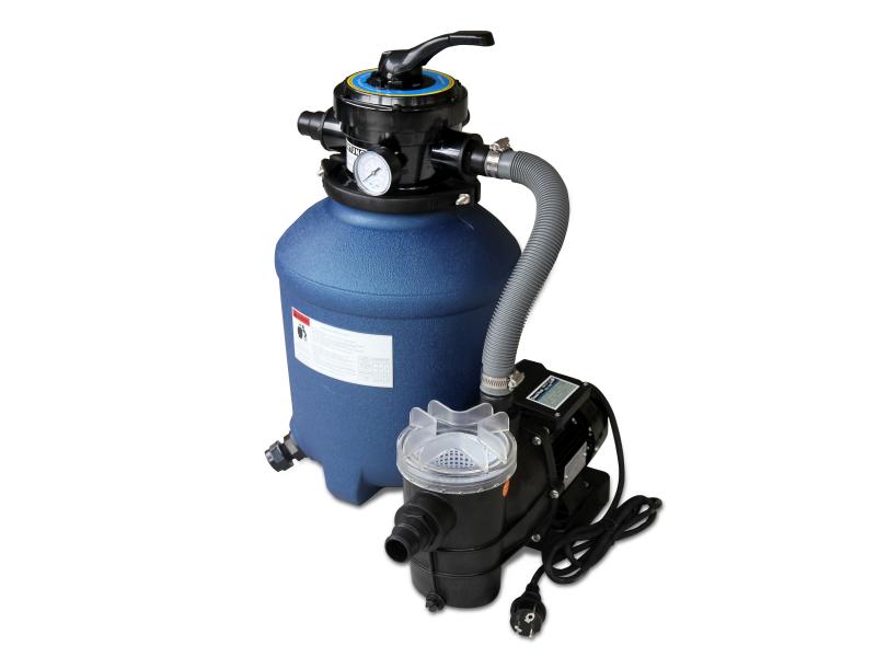 Karibu Pool Modell 4 Variante D, mit Terrasse im Set inkl. Filteranlage und Skimmer